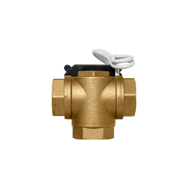 1" Brass 3 Way Electric Ball Valve - 3 Wire