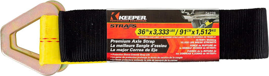 Keeper (04228) 36" x 2" Premium Axle Strap with D-Ring