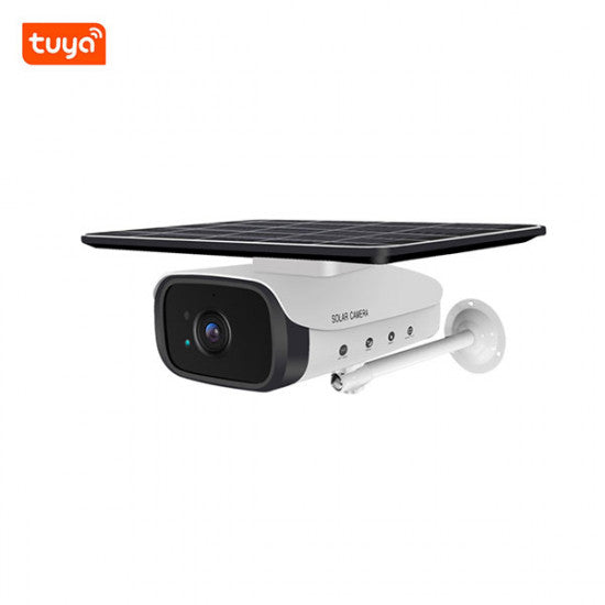 Tuya Solar Powered Outdoor Security 1080p FHD Camera with 18650 Rechargeable Batteries