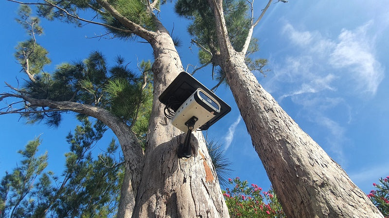 Tuya Solar Powered Outdoor Security 1080p FHD Camera with 18650 Rechargeable Batteries
